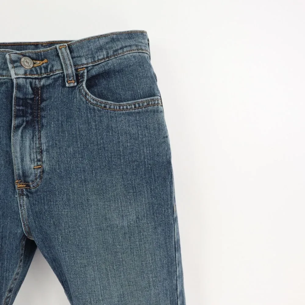 Wrangler Straight Leg Jeans Boys Size 16‎ Blue Cotton Blend Mid Rise